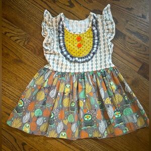 Eleanor Rose Owl Fall/Halloween Tunic, sz 6/7